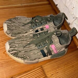 adidas Green and Pink Athletic Shoes